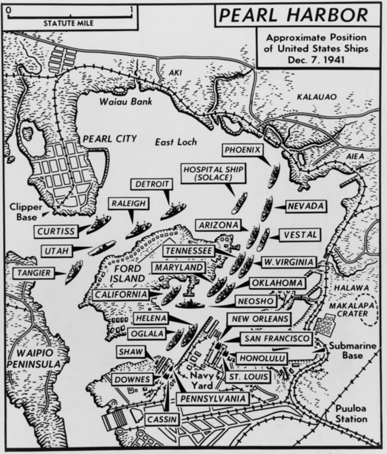 More free pearl harbor coloring page | coloring page printables coloring pages. A U.S. Navy map of the ships at Pearl Harbor prior to the December 7