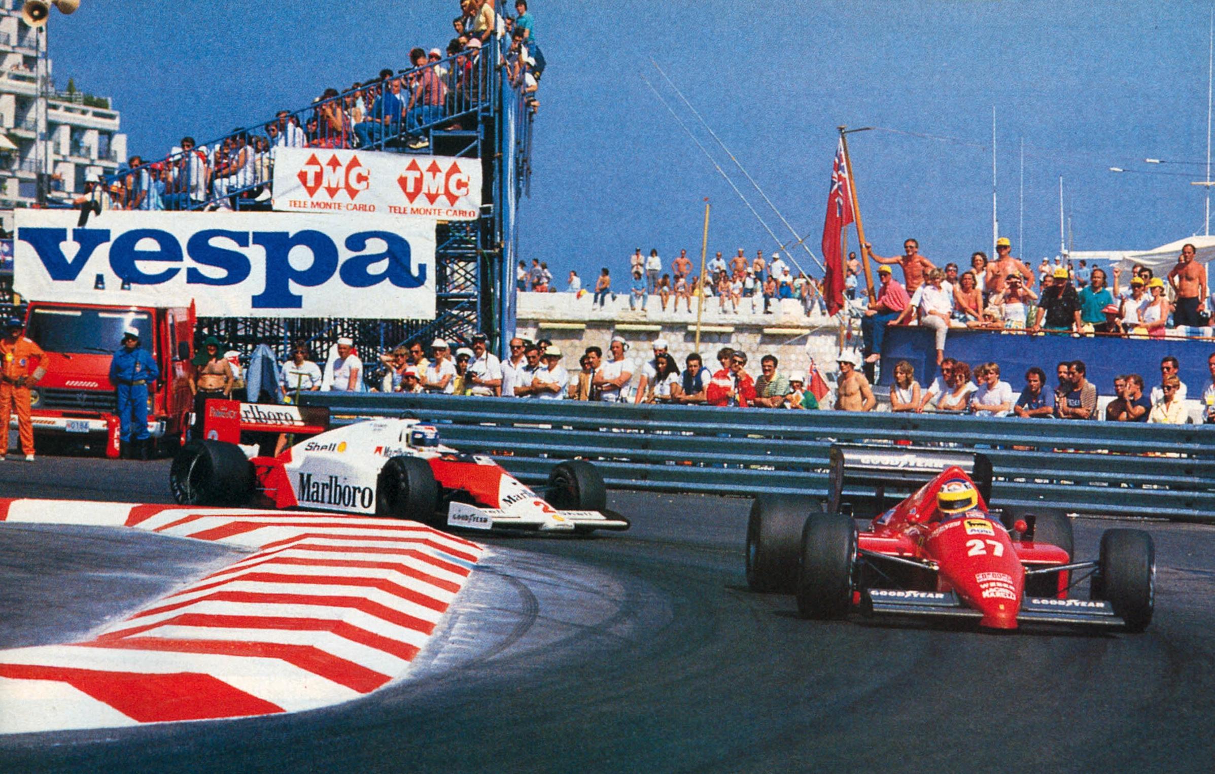 Alboreto Rosberg Monaco 1986 Formula1