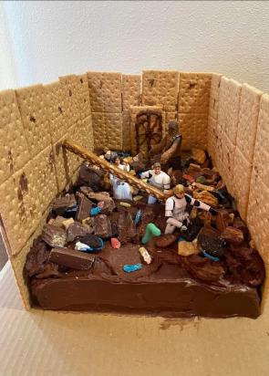 Birthday cake for a fan