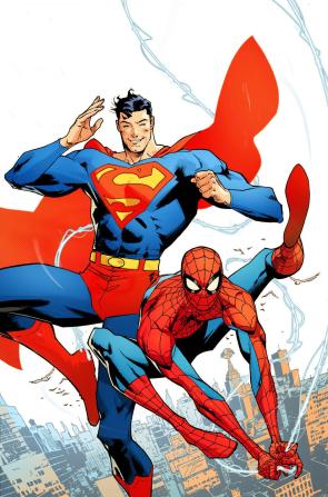 Superman/Spider-Man #1 cover by Jorge Jimenez