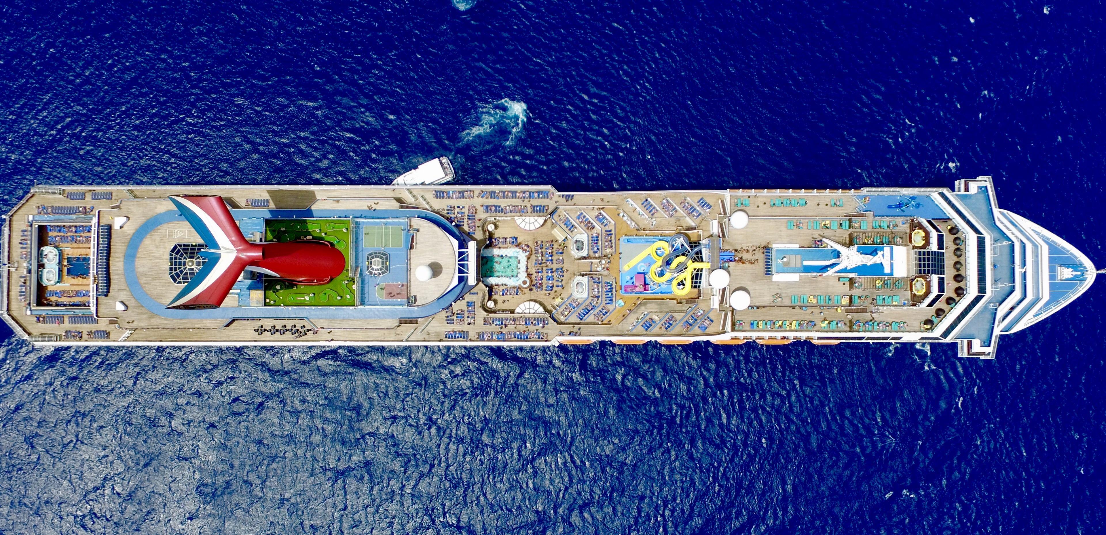 Took My Phantom 3 Pro Up Above The Carnival Glory Yesterday