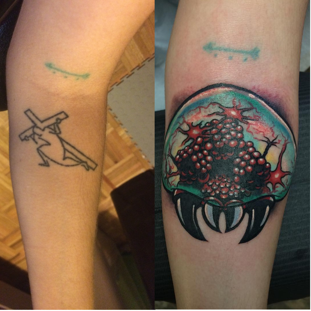 My Cover Up Metroid Artist Is Kyle Giffen At Little Pricks In Austin Tx Tattoos
