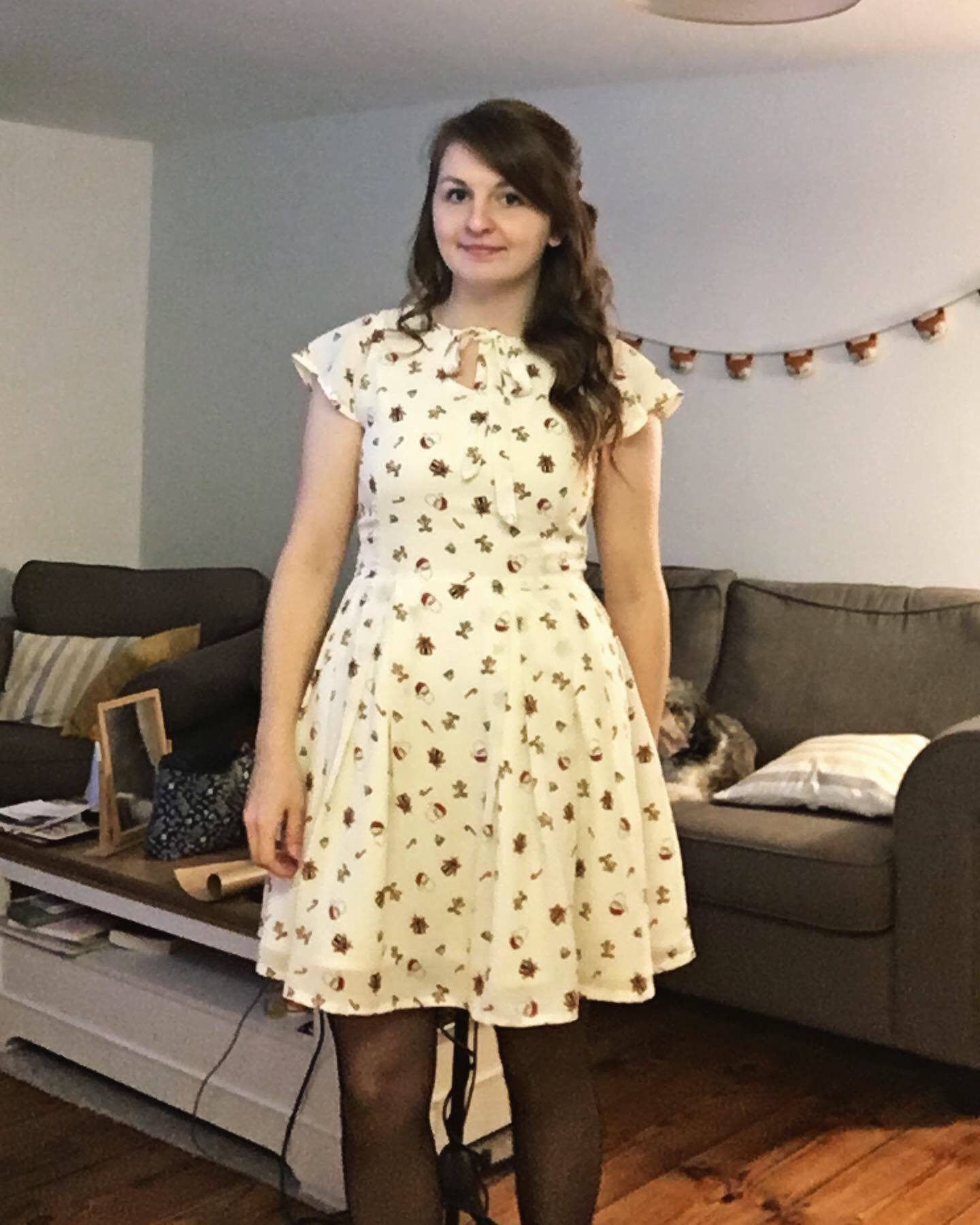 I Made Myself A Cute Christmas Party Dress Simple Sew Grace Dress Modified Details In Comments Sewing