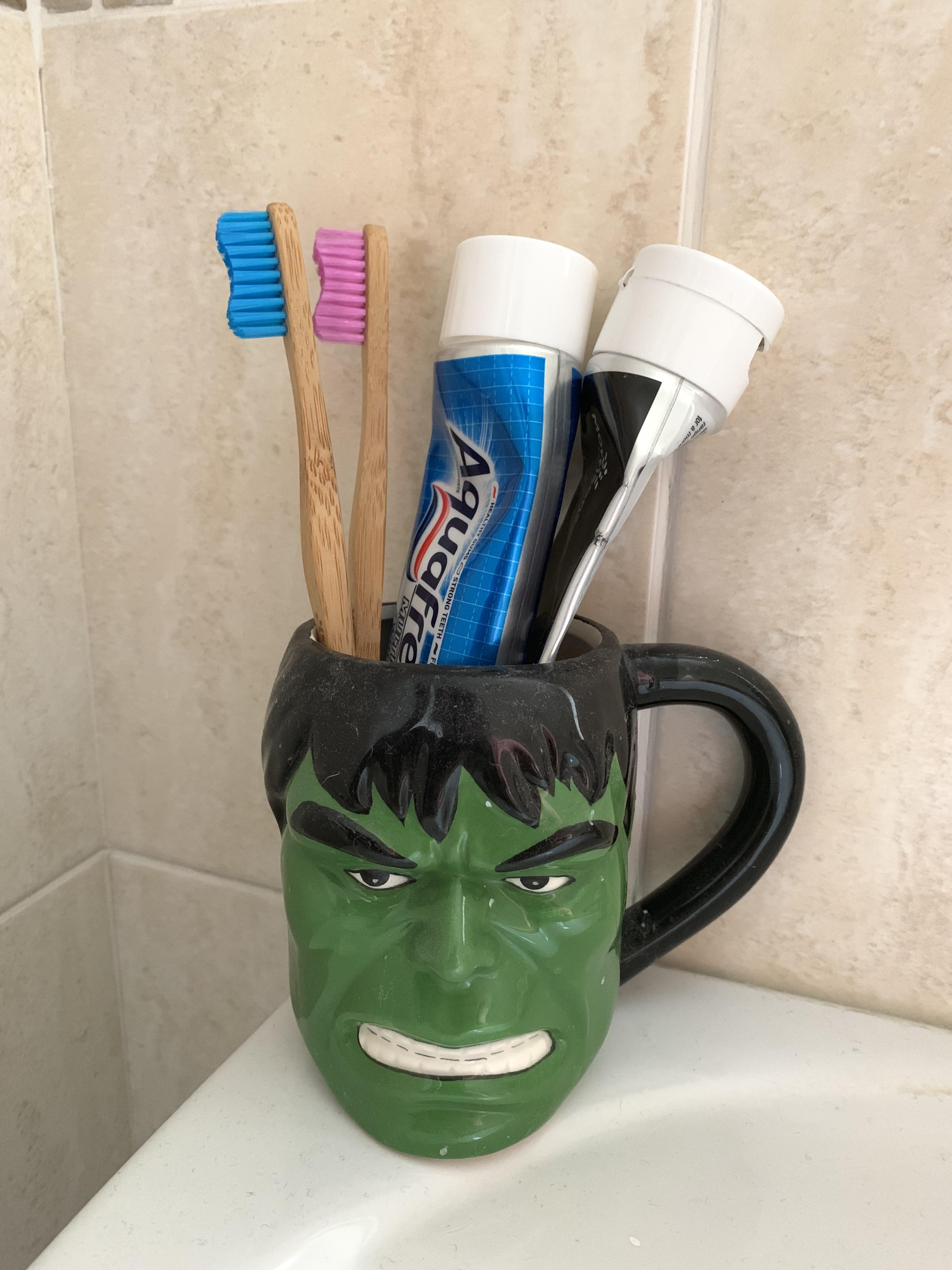 Bamboo toothbrushes! starting to make little changes, using up the