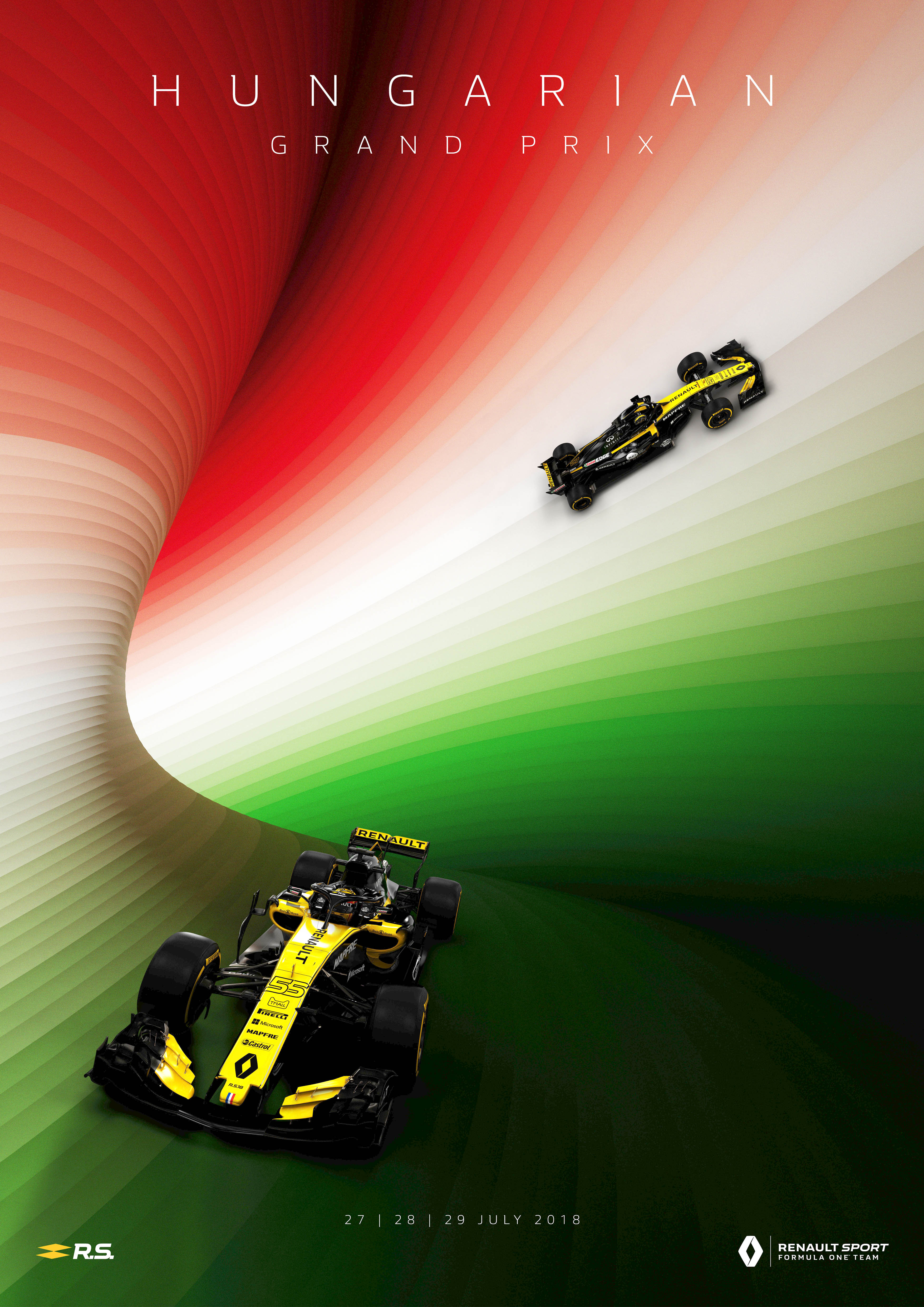 Renault F1 Hungarian Gp Poster Formula1