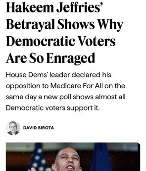 There should be NO doubt – The Democratic Party leadership exists to block progress from the left.