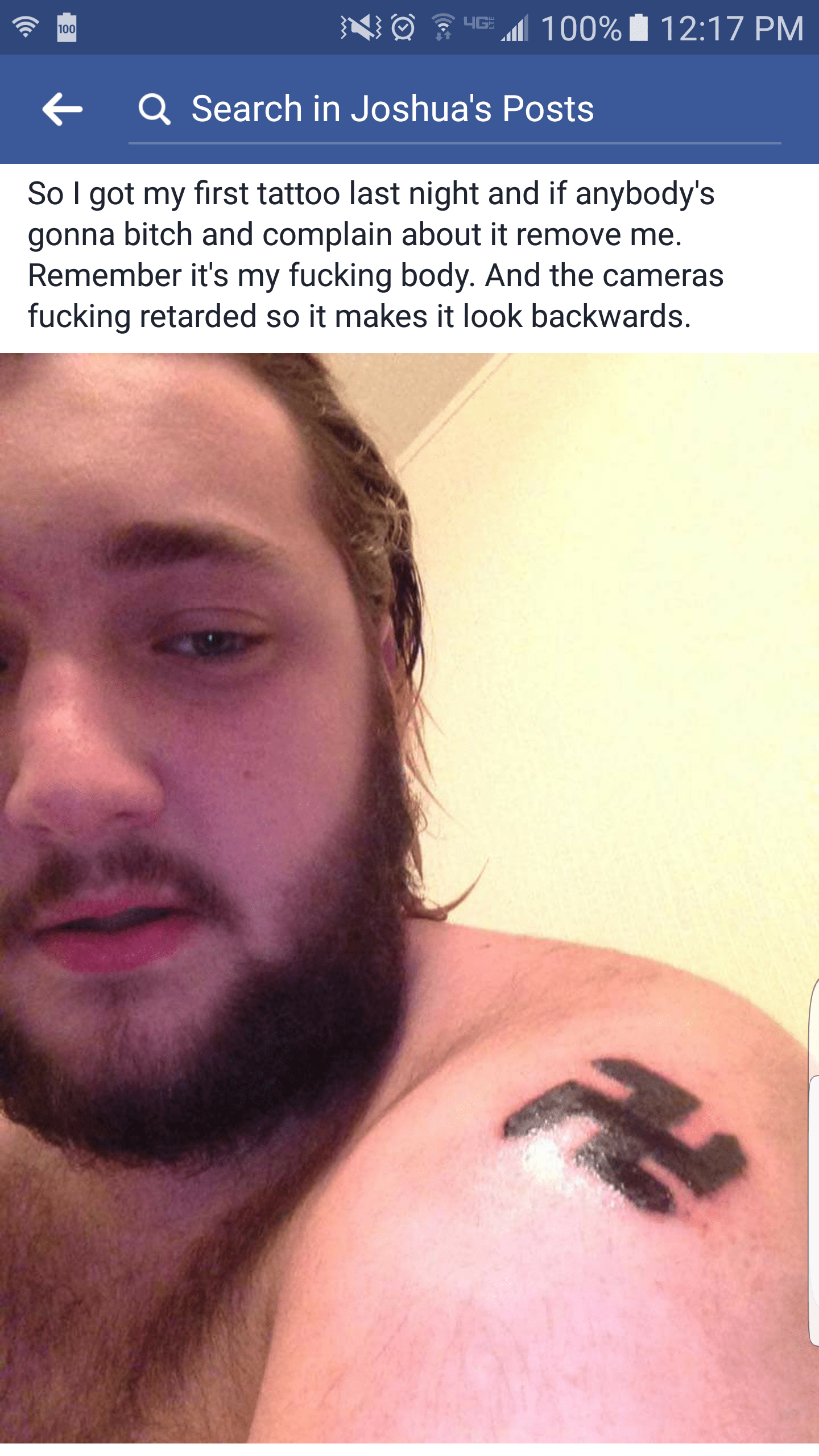 Ottieni immagini Guy I Grew Up With Proud Of His New Tattoo Trashy aggiornato saluti