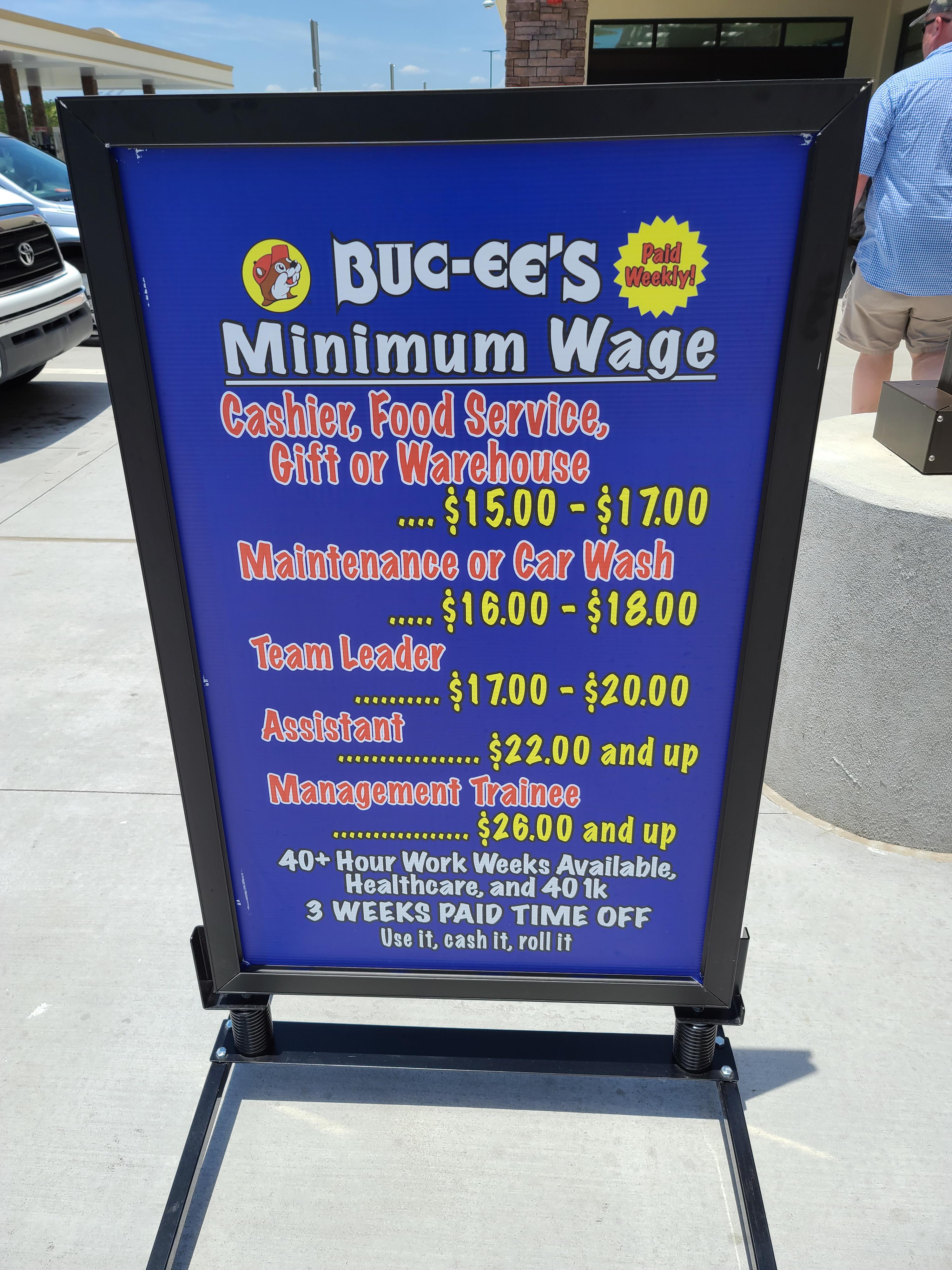 this is how you attract and retain employees when your state minimum wage is 965 fl rpics on buc ee's car wash manager salary