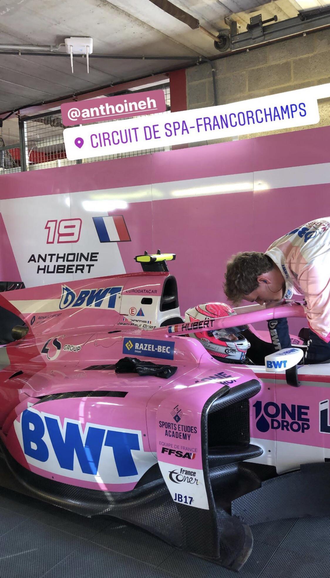 Anthoine Hubert In His Car Before The Race Rest In Peace