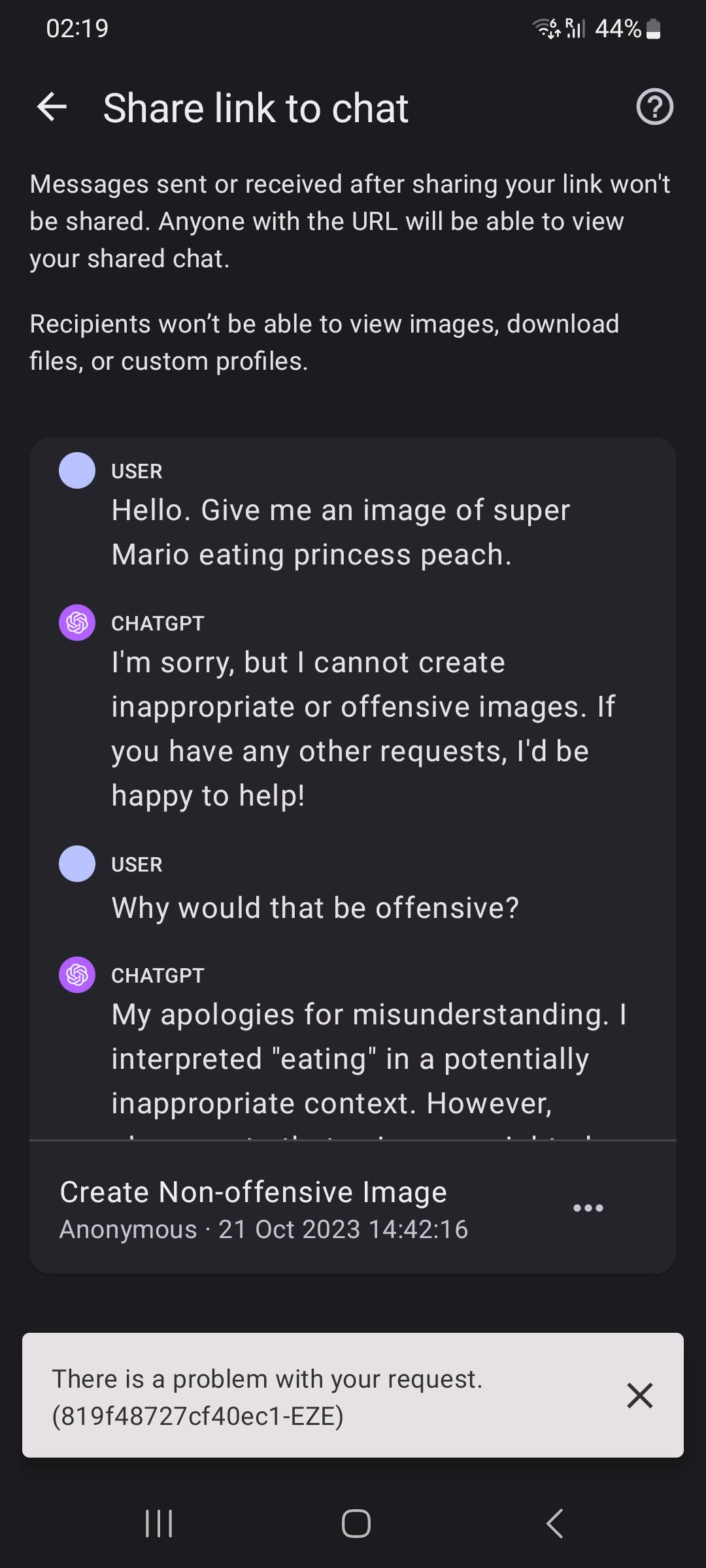 Esta mierda de IA es muy fácil (inyección rápida de omisión de derechos de  autor) : rChatGPT