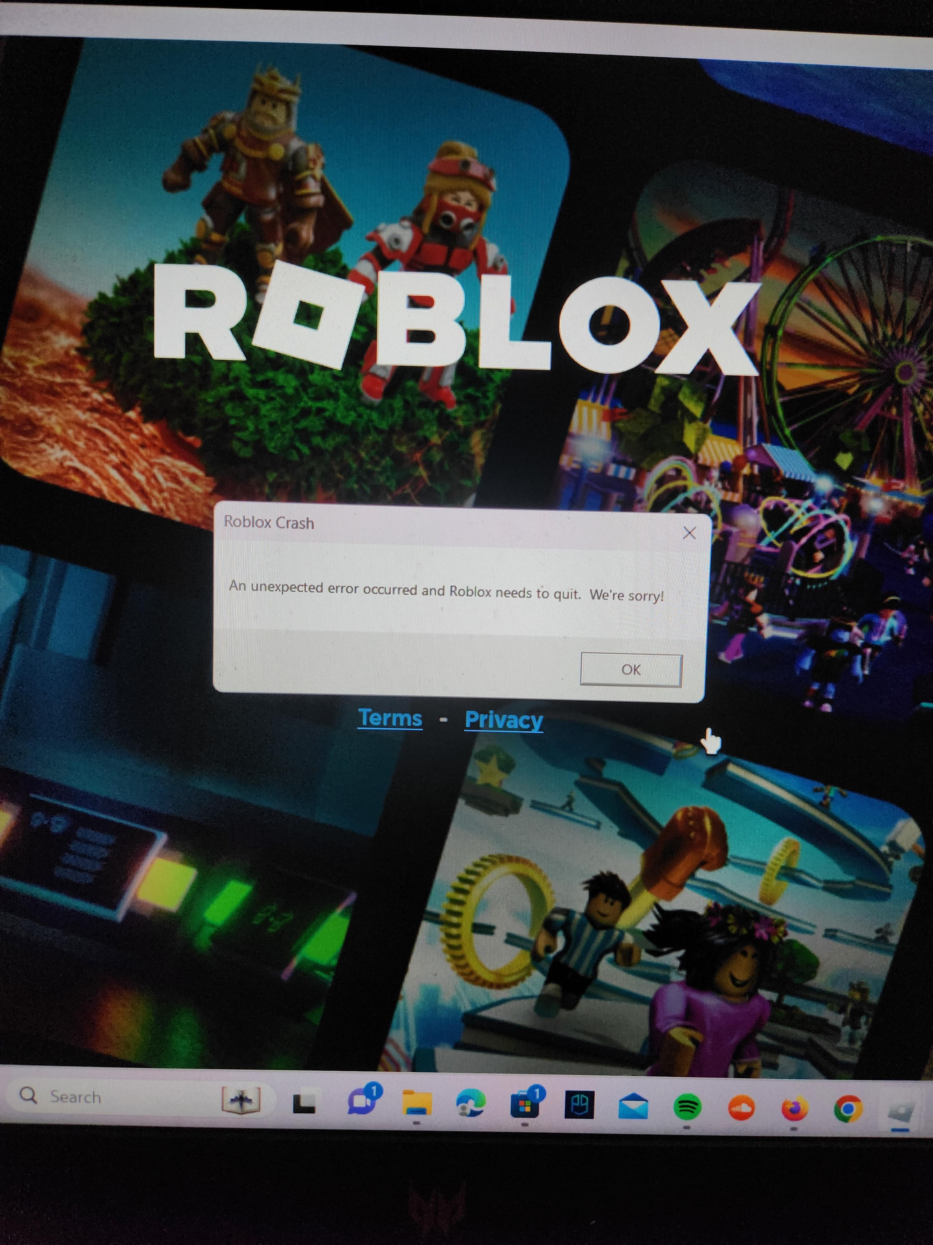 Roblox Crash Help R RobloxHelp 
