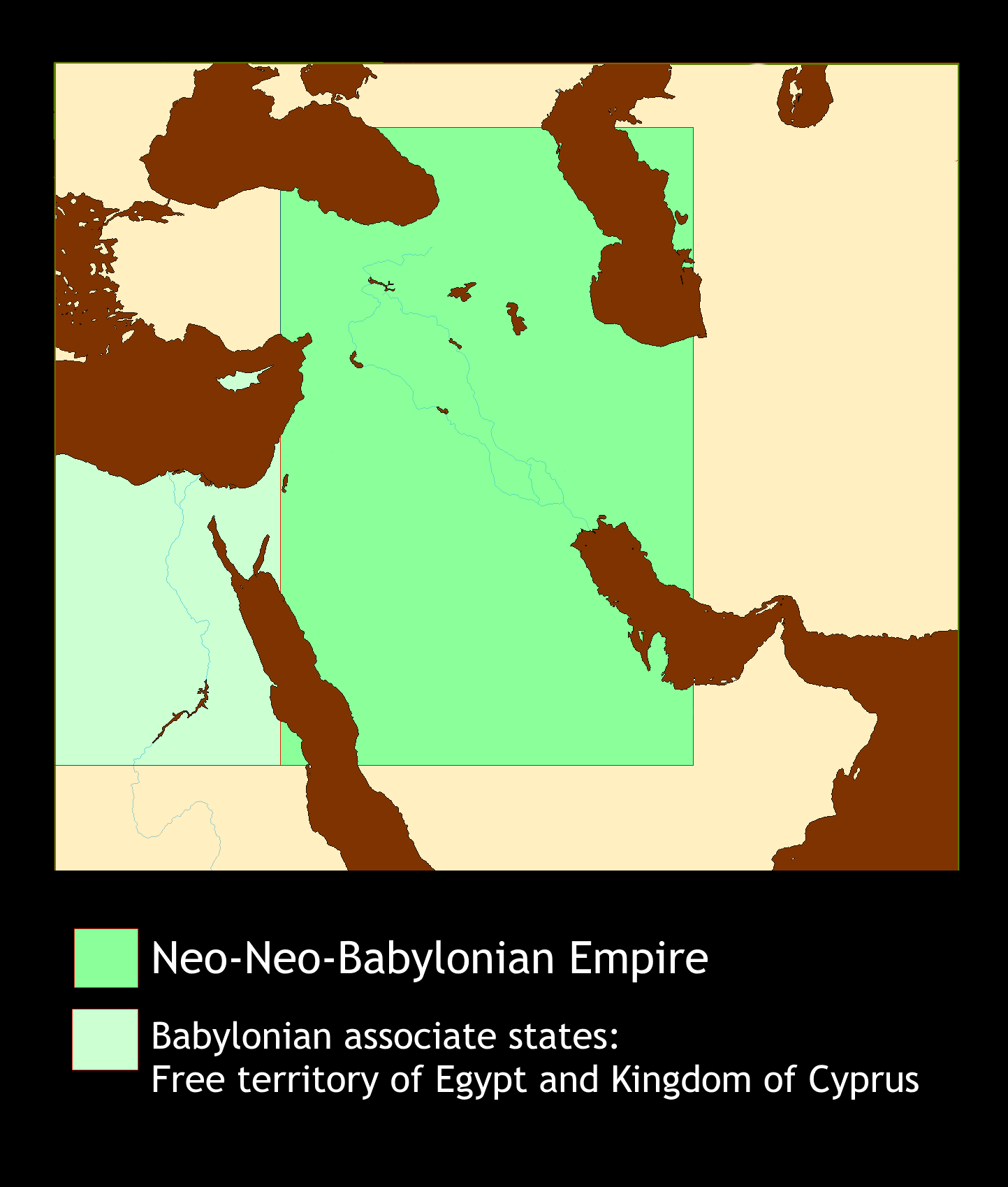 Neo Babylonian Empire Map 