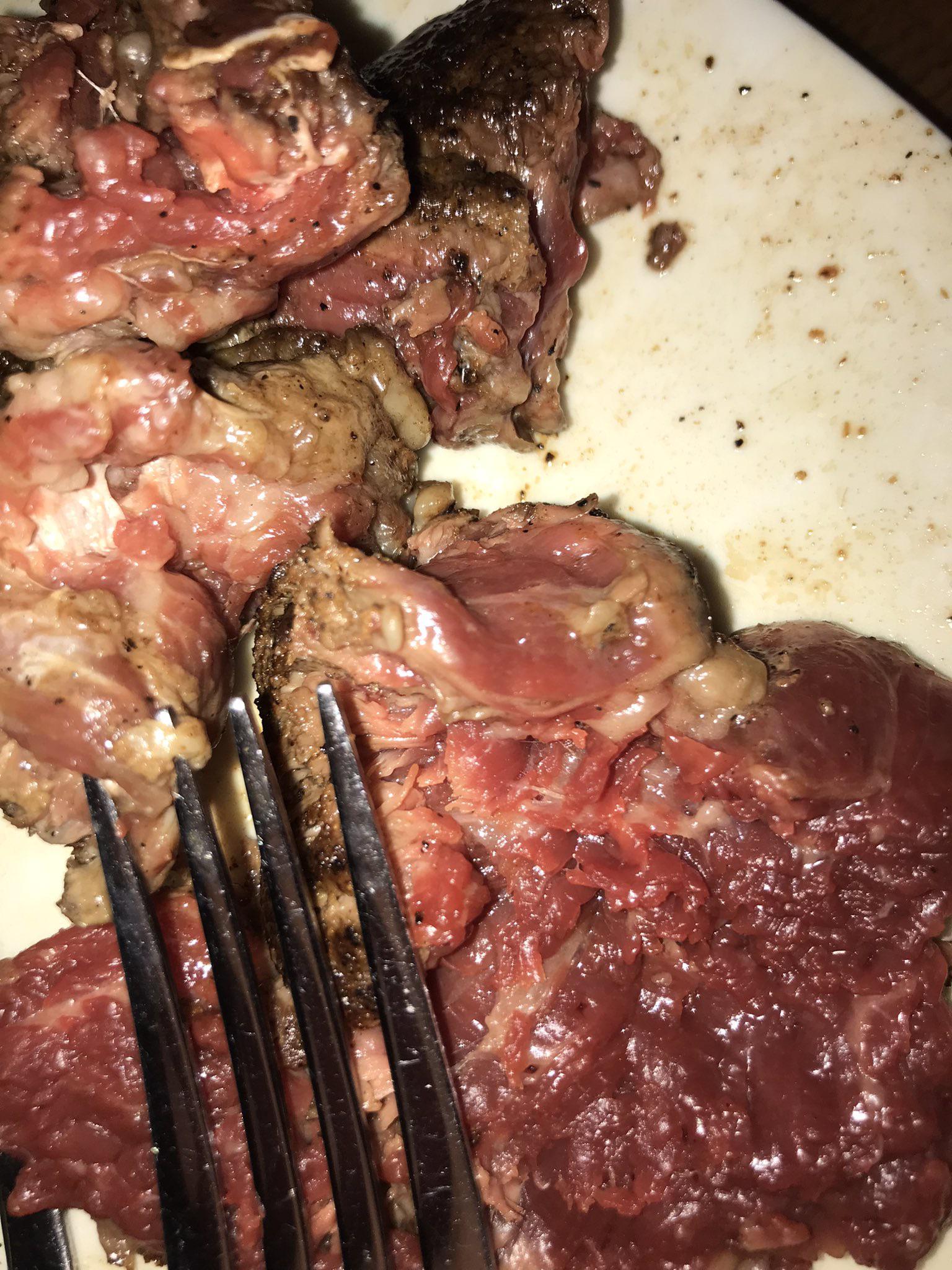 medium rare steak from outback : rshittyfoodporn