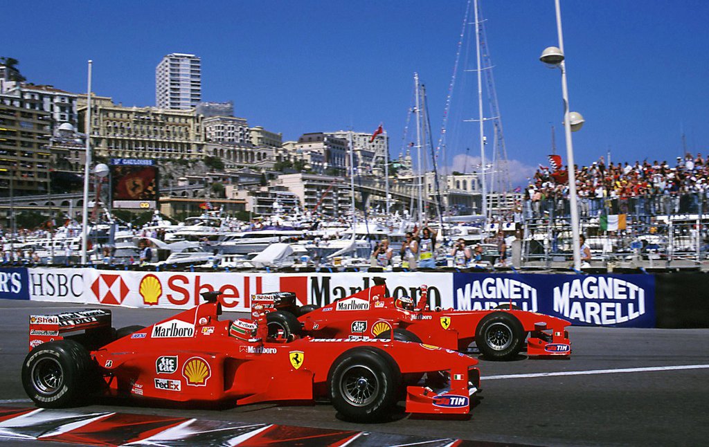The Ferraris On Their Victory Lap After A 1 2 Finish 1999