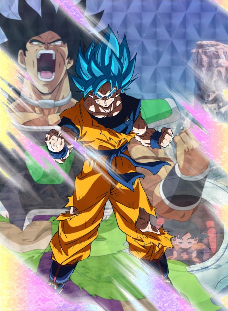 With the tournament of power at an end, peace reigned on earth once. They are in order of release, rarity and type. Super Saiyan Blue Goku ( Broly Movie ) card art concept