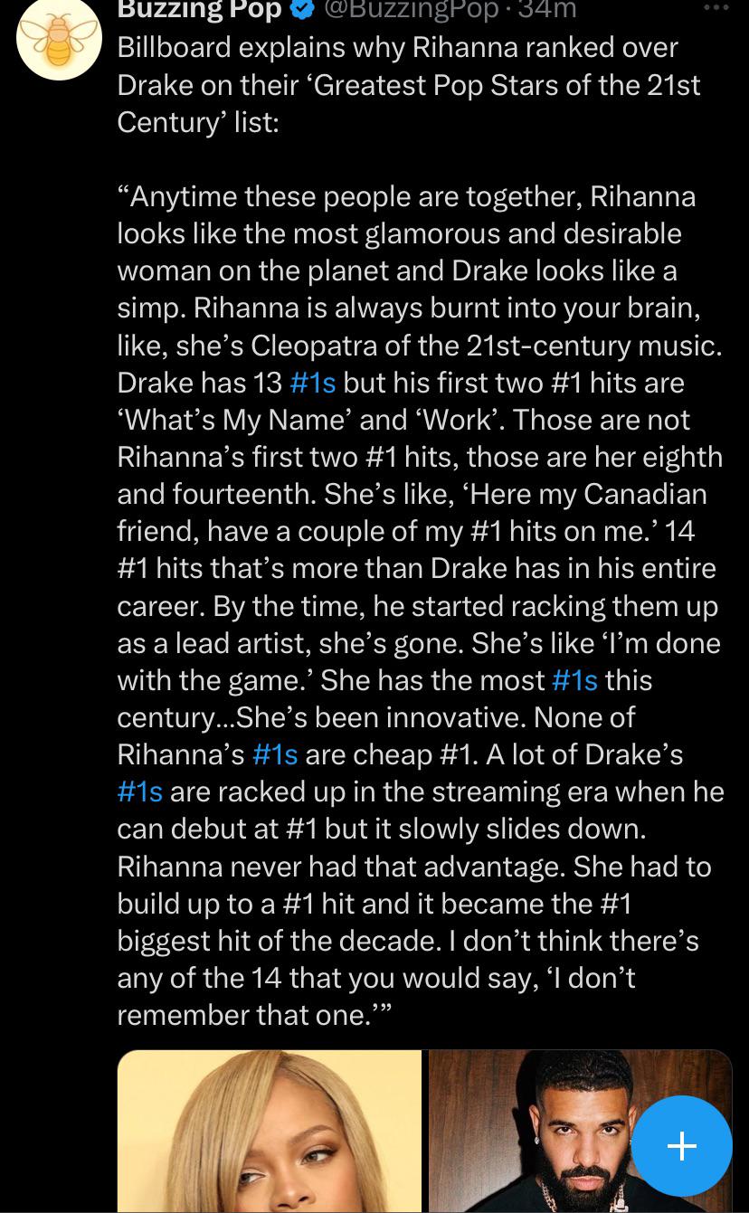 Billboard writing a whole paragraph shitting on Drake wasnt on my bingo  list. : rDrizzy