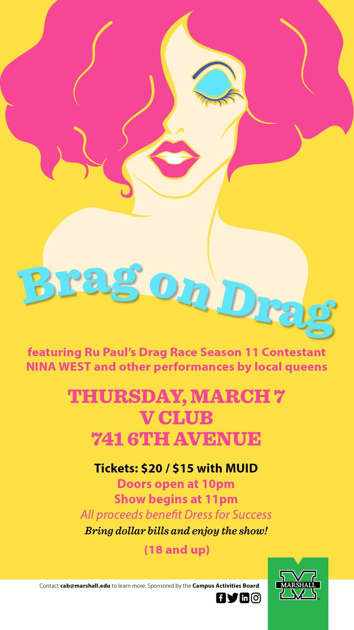 Nina West 3 7 19 The V Club Huntington Wv Rpdrqueensnearme
