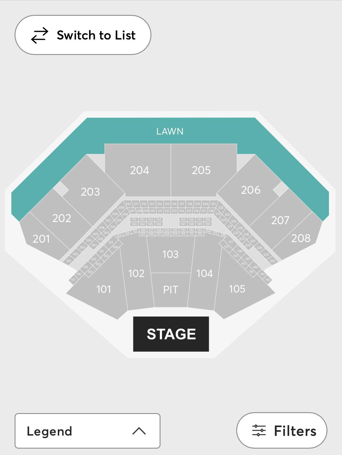 Seat Recommendations Credit Union Amphitheater Tinley Park : rConcerts