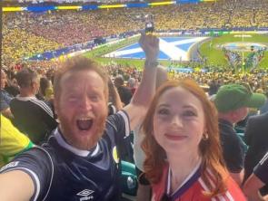 Amy and Vincent at the world cup