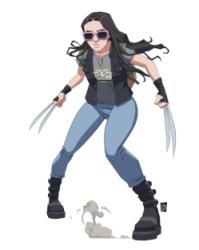 Deadpool and Wolverine Laura by moutsiderart