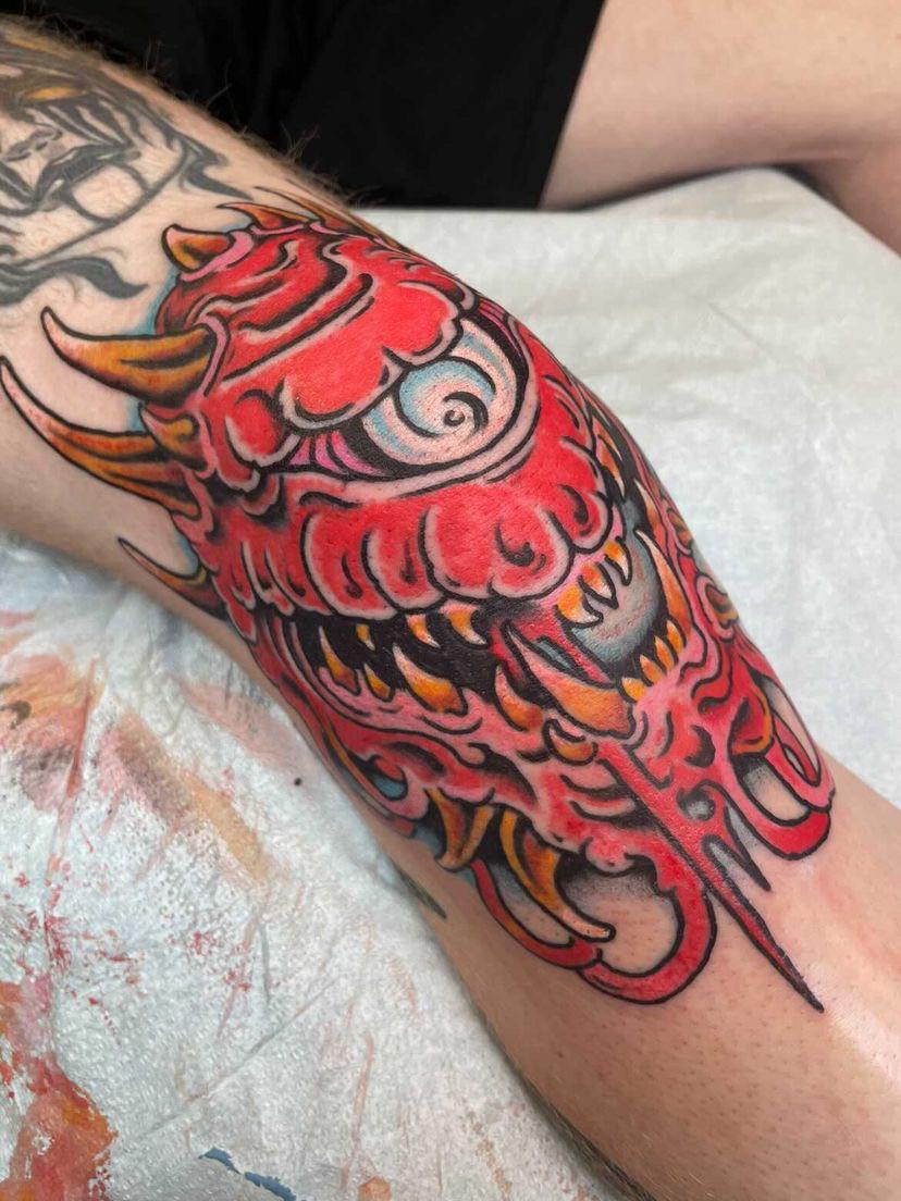 Cacodemon Tattoo Over My Knee Done Today : R/Doom 1104_x_828_jpg