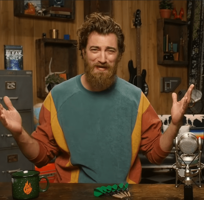 Theo brings home a $100 shirt and cliff rages that no 13 year old boy should have such an expensive piece of . Any idea what sweatshirt Rhett is wearing? : goodmythicalmorning