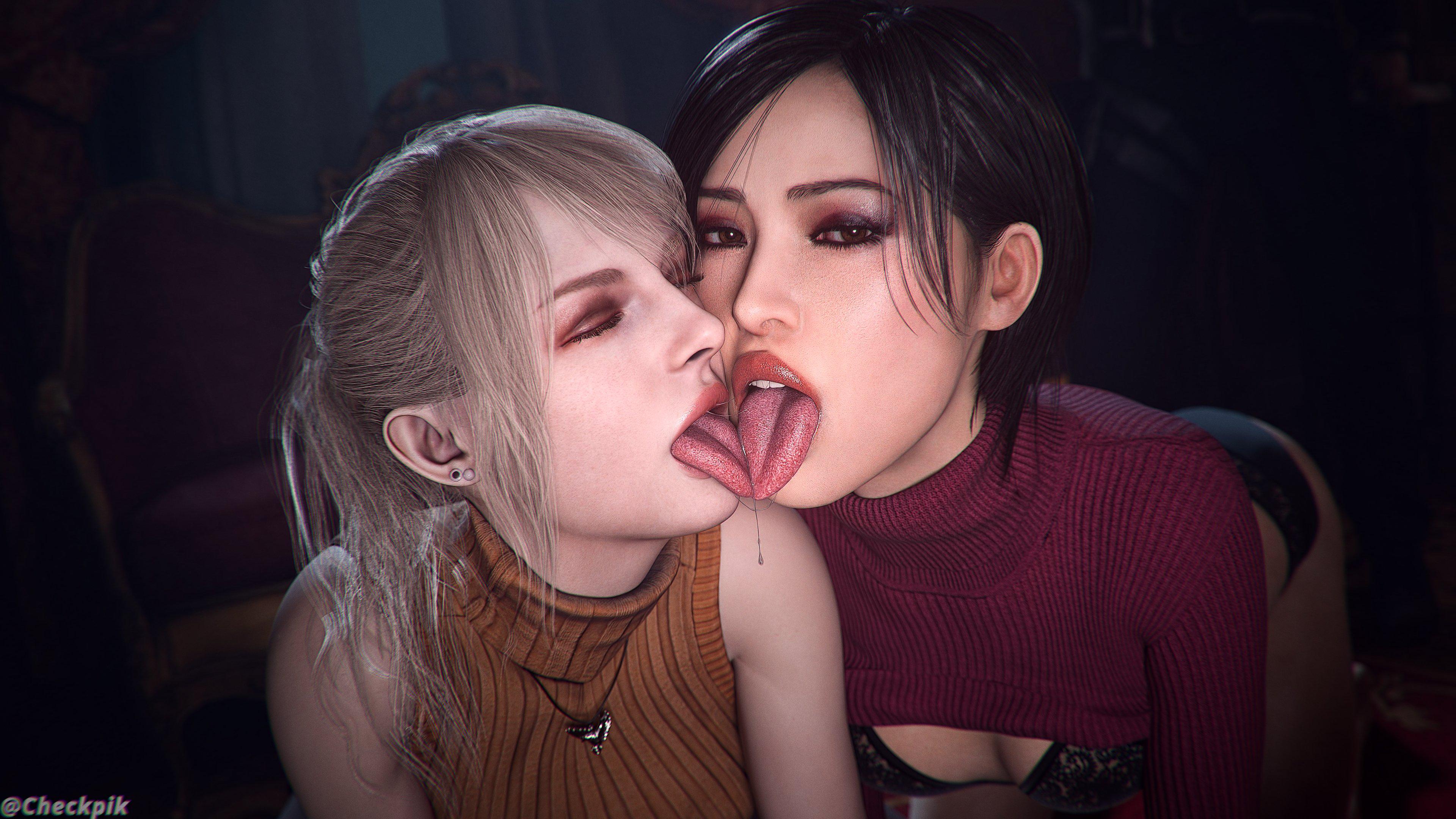 Ashley And Ada (Checkpik) [Resident Evil] - Hentai Arena