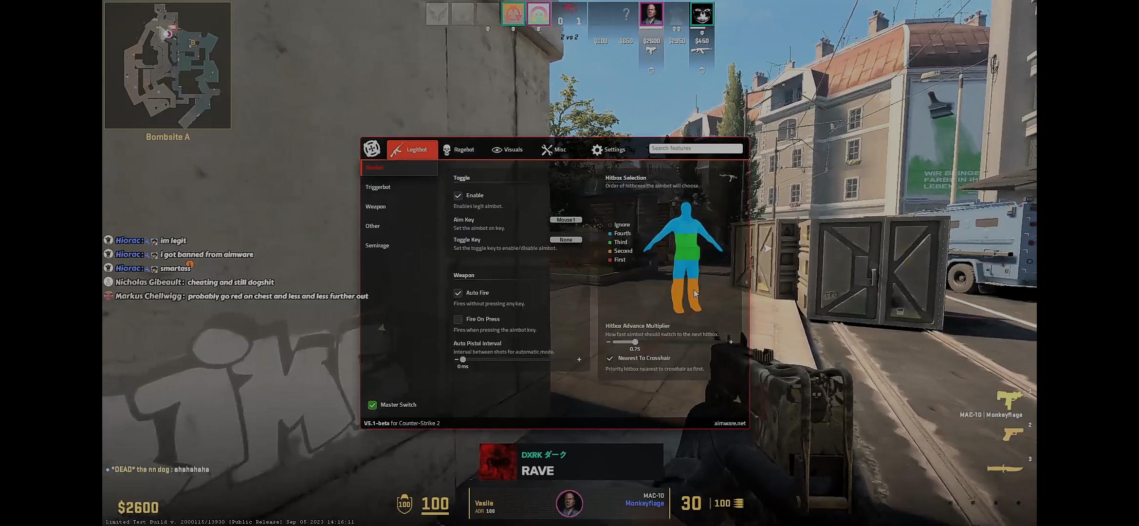 People already streaming cs2 with cheats. : rcsgo