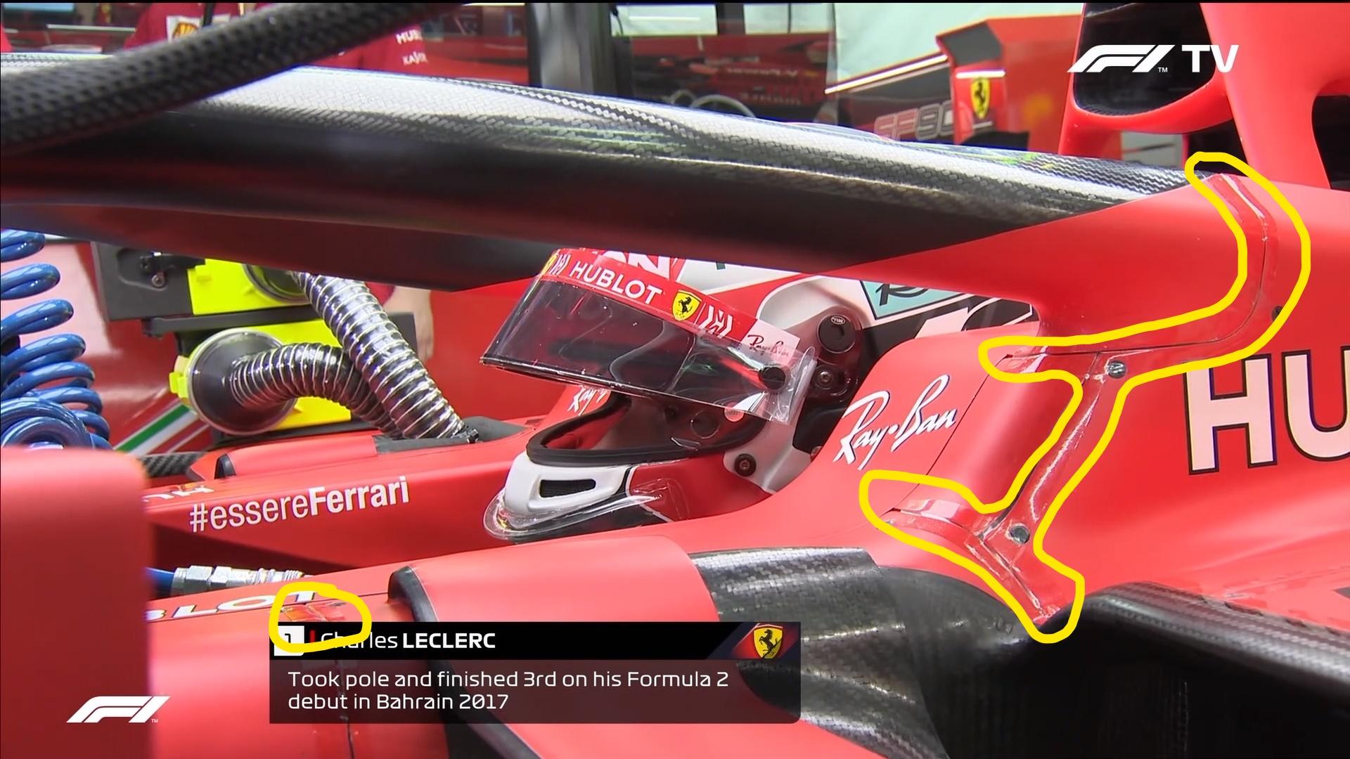 Why Has Ferrari Put Clear Tape Over Gaps In The Chassis