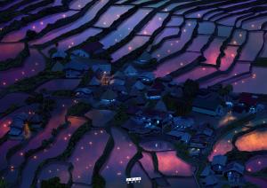 anime hire background illustration