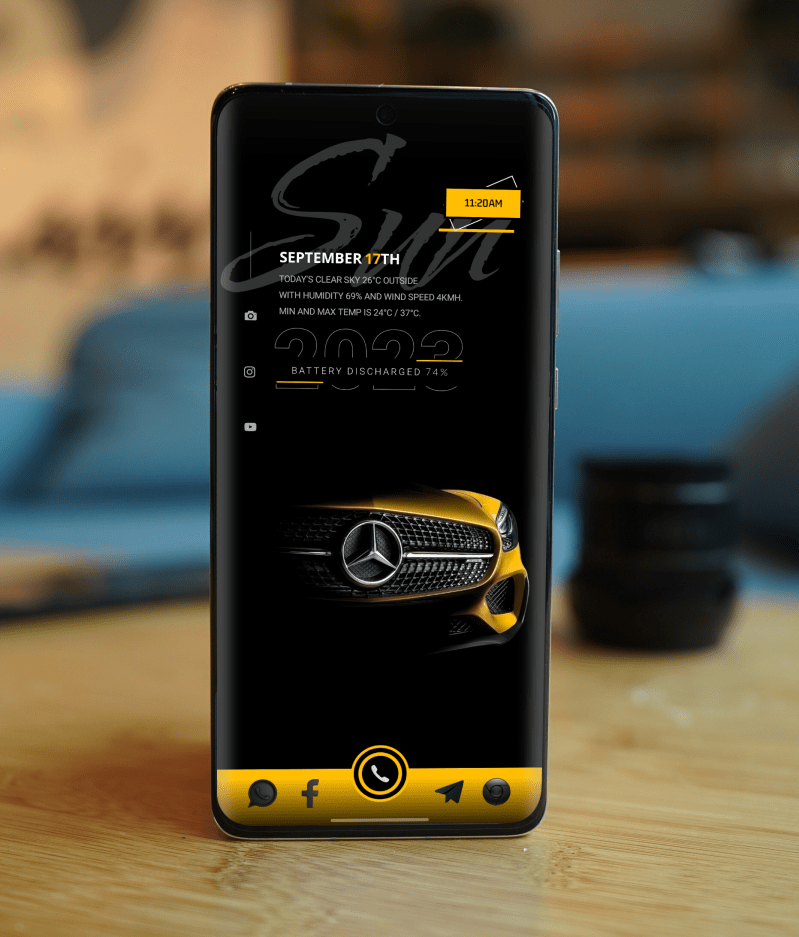 Retrocar R Novalauncher - Premium Colorful Background Gallery - Ultra HD