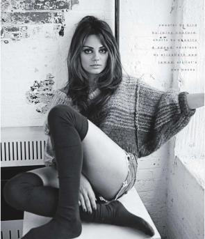 Mila posing for Nylon Magazine