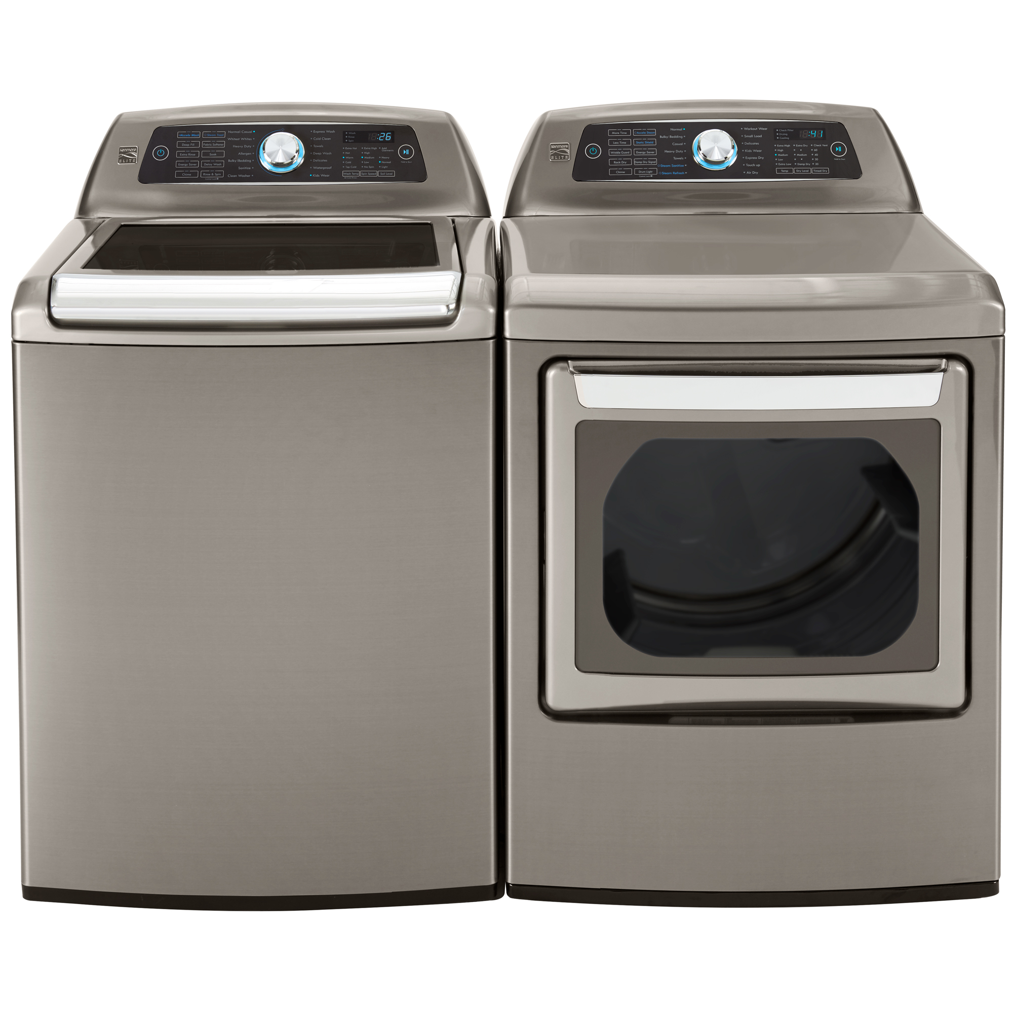Kenmore Elite 31553 5 2 Cu Ft Top Load Washer W Steam Accela Wash Metallic
