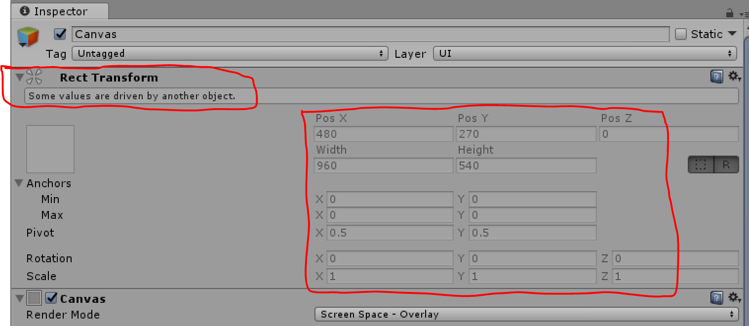 c - How to Lock RectTransforms fields - Stack Overflow
