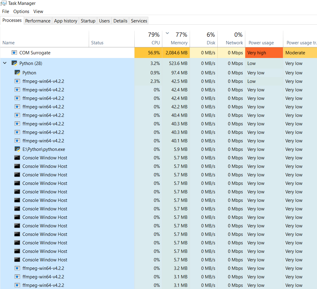 ffmpeg - How to Concatenate bunch of videos using python? - Stack Overflow