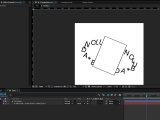 Typography Animation Adobe After Effects Text Rotating Around