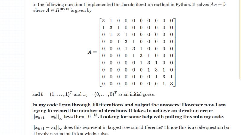 Linear Algebra Jacobi Iteration Method Mathematics Stack Exchange - Mountain Patterns - Classic Full HD Collection