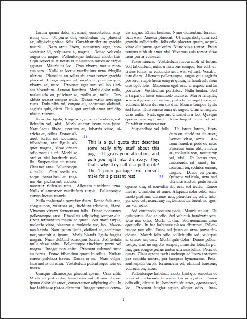 Positioning How Do You Create Pull Quotes Tex Latex Stack Exchange - Premium Minimal Picture Gallery - Ultra HD