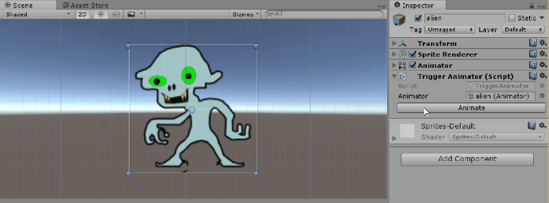 Unity Triggering An Animation On A Gameobject With A Collider2d Game Development Stack Exchange - Desktop Minimal Patterns for Desktop