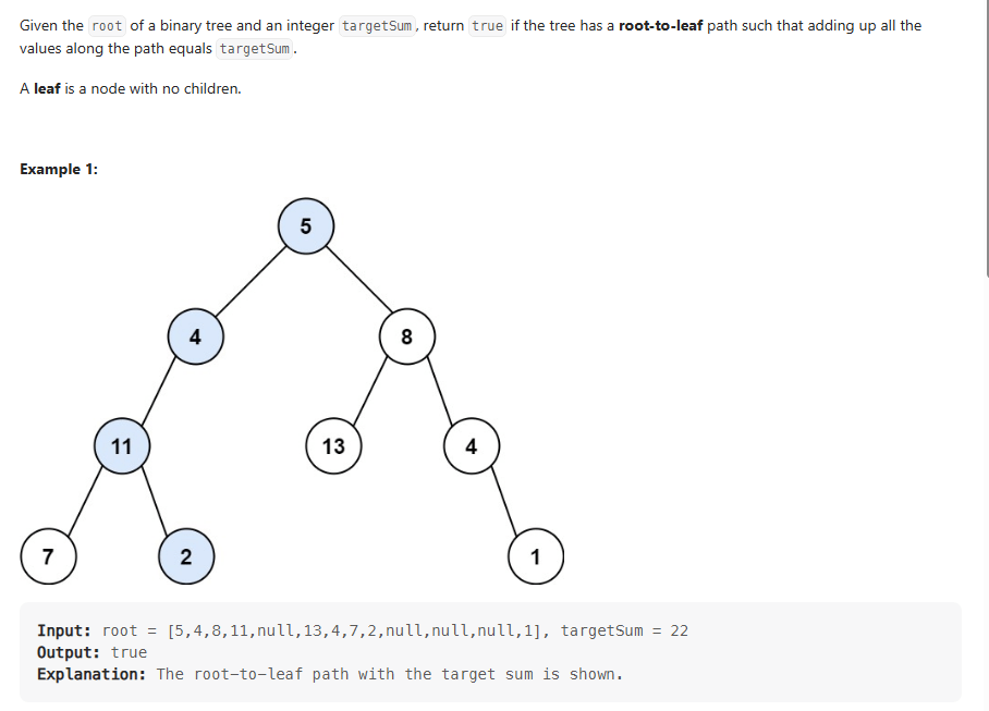 root-to-leaf path of a binary tree