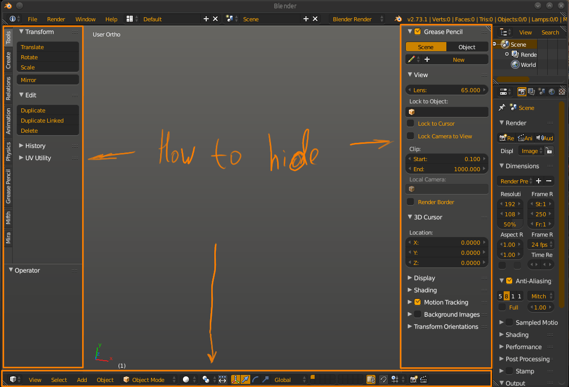 Hide Panels With Python Blender Stack Exchange