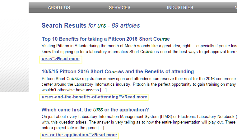 This option allows you to display the results from ajax search pro instead of the default wordpress search results on the search results page. Problem With Site S Search Results Read More Link Wordpress Development Stack Exchange