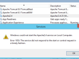 Tomcat8 Apache Service Is Not Able To Start And Gives The Error 1053