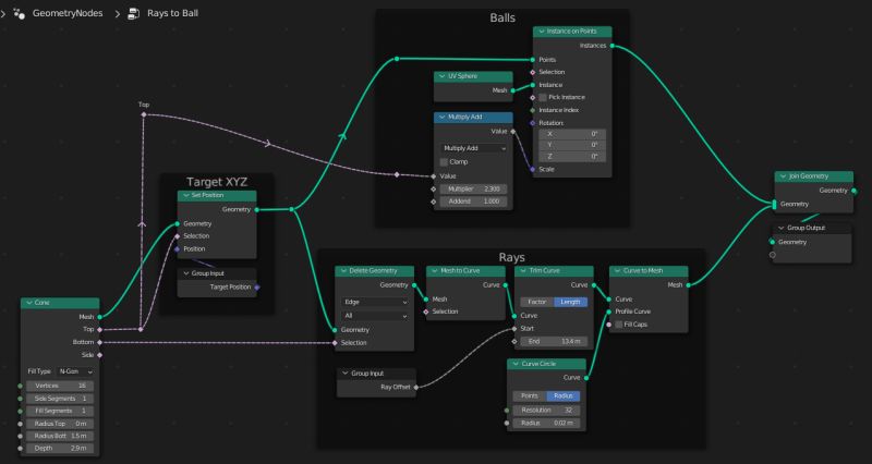 Align All Cylinders To Point To Parent Sphere Node With Geometry Nodes Blender Stack Exchange - Stunning Light Design - Mobile