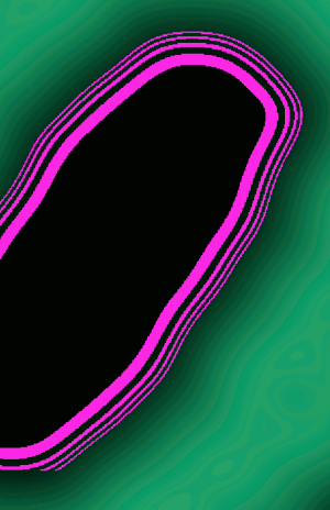 edges blur hard gimp gaussian leaves edge away