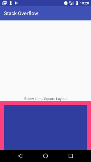 Android Custom Square Layout Not Working As Expected Stack Overflow - HD Geometric Backgrounds for Desktop