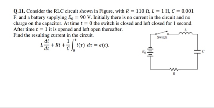 Differential Equation Rlc Circuit Analysis Mathematics Stack Exchange - Gradient Texture Collection - 8K Quality