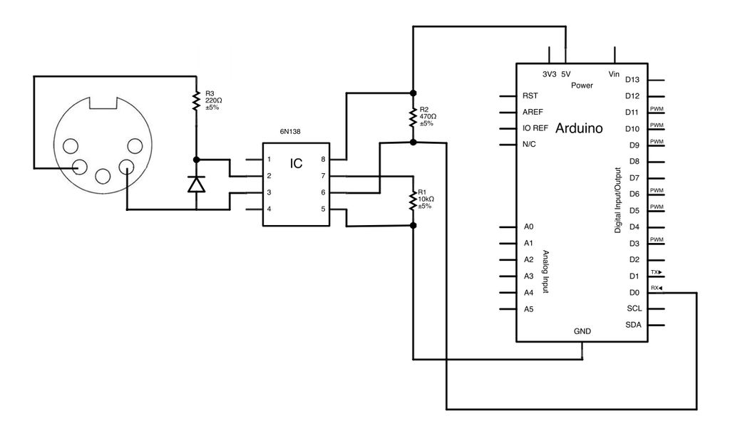 Voltage Building A Midi Project With Arduino Scrap