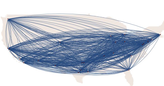 Curated Data Building Graph Based On The Cities Connection - Minimal Images - Ultra HD High Resolution Collection