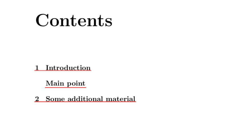 Sectioning How To Make Unnumbered Sections Aligned In Table Of Contents Tex Latex Stack - Premium Landscape Background Gallery - Retina